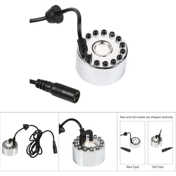 24V Color Changing Ultrasonic Mist Maker Water Fountain Fogger Air Humidifier - Picture 6 of 7